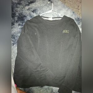 Victoria's Secret PINK Black Crewneck Sweater